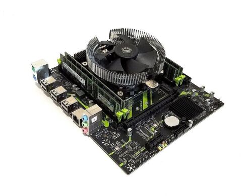 Комплект: Материнська плата Machinist X99 PR9-H (Unlock Turbo Boost) / LGA2011-3 / Intel Xeon E5-2630 v3 (8 (16) ядер по 2.4 - 3.2 GHz) (аналог AMD Ryzen 7 1700) / 64 GB DDR4 + Кулер ID-Cooling DK-01