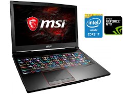 Ігровий ноутбук MSI Raider GE63VR 7RF / 15.6" (1920x1080) IPS / Intel Core i7-7700HQ (4 (8) ядра по 2.8 - 3.8 GHz) / 16 GB DDR4 / 256 GB SSD + 1000 GB HDD / nVidia GeForce GTX 1070, 8 GB GDDR5, 256-bit / WebCam / Win 10
