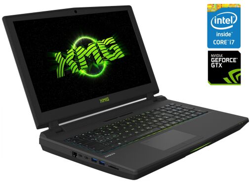 Ігровий ноутбук Schenker XMG U507 P751DM2 / 15.6" (1920x1080) IPS / Intel Core i7-7700HQ (4 (8) ядра по 2.8 - 3.8 GHz) / 16 GB DDR4 / 525 GB SSD / nVidia GeForce GTX 1070, 8 GB GDDR5, 256-bit / WebCam / Win 10 Pro