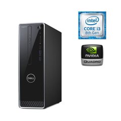 Компьютер Dell Inspiron 3470 SFF / Intel Core i3-8100 (4 ядра по 3.6 GHz) / 8 GB DDR4 / 256 GB SSD M.2 / nVidia Quadro P620, 2 GB GDDR5, 128-bit / Win 10 Home
