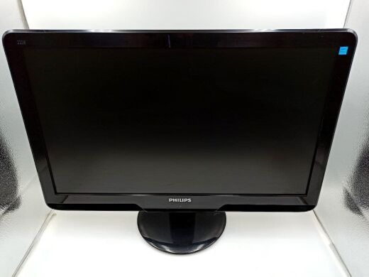 Монітор Philips 222E2SB / 22" (1920x1080) TN / VGA, DVI / VESA 100x100 + Кабель живлення