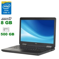 Ноутбук Dell Latitude E5540 / 15.6" (1366х768) TN LED / Intel Core i5-4300U (2 (4) ядра по 1.9 - 2.9 GHz) / 8 GB DDR3 / 500 GB HDD / Intel HD Graphics 4400 / WebCam / DVD-RW