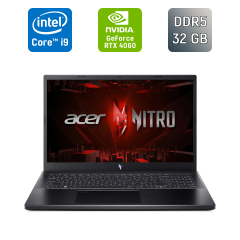 Ігровий ноутбук Acer Nitro ANV 15-51 / 15.6" (1920x1080) IPS / Intel Core i9-13900H (14 (20) ядер по 1.9 - 5.4 GHz) / 32 GB DDR5 / 1000 GB SSD / nVidia GeForce RTX 4060, 8 GB GDDR6, 128-bit / WebCam / Windows 11