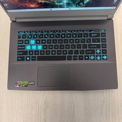 Ігровий ноутбук Б-клас MSI Thin A15 B7VE / 15.6" (1920x1080) IPS / AMD Ryzen 7 7735HS (8 (16) ядер по 3.2 - 4.75 GHz) / 16 GB DDR5 / 512 GB SSD NVMe / nVidia GeForce RTX 4050, 6 GB GDDR6, 96-bit / WebCam Ігровий ноутбук Б-клас MSI Thin A15 B7VE / 15.6" (1920x1080) IPS / AMD Ryzen 7 7735HS (8 (16) ядер по 3.2 - 4.75 GHz) / 16 GB DDR5 / 512 GB SSD NVMe / nVidia GeForce RTX 4050, 6 GB GDDR6, 96-bit / WebCam