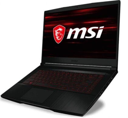 Ігровий ноутбук MSI GF63 Thin 11SC-1012NEU / 15.6" (1920x1080) IPS / Intel Core i5-11400H (6 (12) ядер по 2.7 - 4.5 GHz) / 16 GB DDR4 / 960 GB SSD / nVidia GeForce GTX 1650 Max-Q, 4 GB GDDR5, 128-bit / WebCam