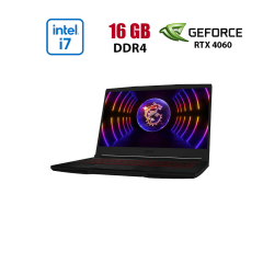 Ігровий ноутбук MSI GF63 Thin 12VF-859NEU / 15.6" (1920x1080) IPS / Intel Core i7-12650H (10 (16) ядер по 3.5 - 4.7 GHz) / 16 GB DDR4 / 512 GB SSD / nVidia GeForce RTX 4060, 8 GB GDDR6, 128-bit / WebCam