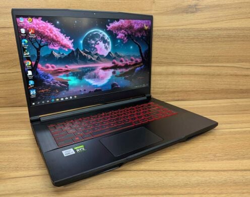 Ігровий ноутбук MSI GF65 Thin 10uE / 15.6" (1920x1080) IPS / Intel Core i7-10750H (6 (12) ядер по 2.6 - 5.0 GHz) / 16 GB DDR4 / 512 GB SSD / nVidia GeForce RTX 3060, 6 GB GDDR6, 192-bit / WebCam / Windows 10