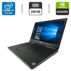 Мобильная рабочая станция Dell Precision 7710 / 17.3" (1920x1080) IPS / Intel Core i7-6820HQ (4 (8) ядра по 2.7 - 3.6 GHz) / 16 GB DDR4 / 240 GB SSD / nVidia Quadro M4000M, 4 GB GDDR5, 256-bit
