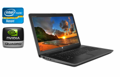 Мобільна робоча станція HP zBook 17 G3 / 17.3" (1920x1080) IPS / Intel Xeon E3-1575M v5 (4 (8) ядра по 3.0 - 3.9 GHz) / 32 GB DDR4 / 1000 GB SSD / nVidia Quadro M5000M, 8 GB GDDR5, 256-bit / WebCam / Fingerprint / Windows 10