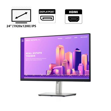 Монітор Dell UltraSharp U2415b / 24" (1920x1200) IPS / HDMI, DisplayPort / VESA 100x100 / Кабель живлення Монітор Dell UltraSharp U2415b / 24" (1920x1200) IPS / HDMI, DisplayPort / VESA 100x100 / Кабель живлення