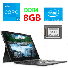 Ноутбук-трансформер Б-класс Dell Latitude 5290 / 12.5" (1366x768) TN / Intel Core i5-8350U (4 (8) ядра по 1.7 - 3.6 GHz) / 8 GB DDR4 / 256 GB SSD / Intel UHD Graphics 620 / WebCam