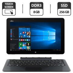 Ноутбук-трансформер Б-класс Fujitsu Tablet Stylistic R726 / 12.5" (1920x1080) IPS Touch / Intel Core i5-6300U (2 (4) ядра по 2.4 - 3.0 GHz) / 8 GB DDR3 / 256 GB SSD / Intel HD Graphics 520 / WebCam 2 MP + 5 MP / HDMI