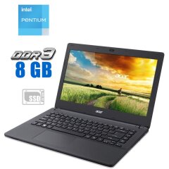 Ноутбук Б-клас Acer Aspire ES1-431 / 14" (1366x768) TN / Intel Pentium N3700 (4 ядра по 1.6 - 2.4 GHz) / 8 GB DDR3 / 500 GB HDD / Intel HD Graphics / WebCam