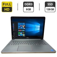 Ноутбук Б-класс Dell Inspiron 15 7537 / 15.6" (1920x1080) TN / Intel Core i7-4510U (2 (4) ядра по 2.0 - 3.1 GHz) / 8 GB DDR3 / 128 GB SSD / Intel HD Graphics 4400 / WebCam