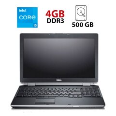 Ноутбук Б-класс Dell Latitude E6530 / 15.6" (1366x768) TN / Intel Core i5-3340M (2 (4) ядер по 2.7 - 3.4 GHz) / 4 GB DDR3 / 500 GB HDD / Intel HD Graphics 4000 / WebCam