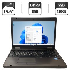 Ноутбук Б-клас HP ProBook 6570b / 15.6" (1366x768) TN / Intel Core i5-3210M (2 (4) ядра по 2.5 - 3.1 GHz) / 8 GB DDR3 / 120 GB SSD / Intel HD Graphics 4000 / WebCam / DVD-ROM