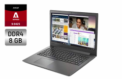 Ноутбук Б-клас Lenovo IdeaPad 130-15AST / 15.6" (1366x768) TN / AMD A9-9425 (2 ядра по 3.1 - 3.7 GHz) / 8 GB DDR4 / 240 GB SSD / AMD Radeon R5 Graphics / WebCam / Windows 10