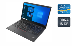 Ноутбук Б-класс Lenovo ThinkPad E14 Gen 2 / 14" (1920x1080) IPS / Intel Core i5-1135G7 (4 (8) ядра по 4.2 GHz) / 16 GB DDR4 / 512 GB SSD / Intel Iris Xe Graphics / WebCam