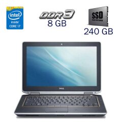 Ноутбук Б класс Dell Latitude E6320 / 15.6" (1366x768) TN / Intel Core i7-2620M (2 (4) ядра по 2.7 - 3.4 GHz) / 8 GB DDR3 / 240 GB SSD / nVidia NVS 4200M 512 MB / WebCam