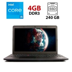 Ноутбук Б класс Lenovo ThinkPad Edge E531 / 15.6" (1366x768) TN / Intel Core i5-3230M (2 (4) ядра по 2.6 - 3.2 GHz) / 4 GB DDR3 / 240 GB SSD / Intel HD Graphics 4000 / WebCam / USB 3.0 / HDMI