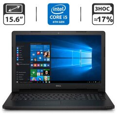 Ноутбук Dell Latitude 3570 / 15.6" (1366x768) TN / Intel Core i5-6200U (2 (4) ядра по 2.3 - 2.8 GHz) / 8 GB DDR3 / 128 GB SSD / Intel HD Graphics 520 / WebCam / HDMI