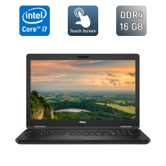 Ноутбук Dell Latitude 5580 / 15.6" (1920x1080) IPS Touch / Intel Core i7-7820HQ (4 (8) ядра по 2.9 - 3.9 GHz) / 16 GB DDR4 / 192 GB SSD / Intel HD Graphics 630 / WebCam / HDMI