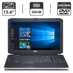 Ноутбук Dell Latitude E5530 / 15.6" (1366x768) TN / Intel Core i5-3210M (2 (4) ядра по 2.5 - 3.1 GHz) / 16 GB DDR3 / 256 GB SSD / Intel HD Graphics 4000 / WebCam / DVD-ROM
