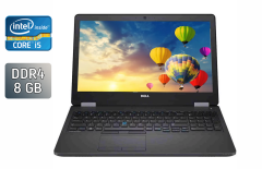 Ноутбук Dell Latitude E5570 / 15.6" (1920x1080) IPS / Intel Core i5-6300U (2 (4) ядра по 2.4 - 3.0 GHz) / 8 GB DDR4 / 240 GB SSD / Intel HD Graphics 520 / WebCam / HDMI / Windows 10