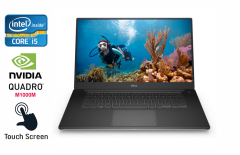 Ноутбук робоча станція Dell Precision 5510 / 15.6" (3840x2160) IPS Touch / Intel Core i7-6820HQ (4 (8) ядра по 2.7 - 3.6 GHz) / 16 GB DDR4 / 480 GB SSD / nVidia Quadro M1000M, 2 GB DDR3, 128-bit / HDMI / Windows 10
