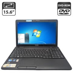 Ноутбук Toshiba Satellite C660 / 15.6" (1366x768) TN / Intel Core i3-370M (2 (4) ядра по 2.4 GHz) / 6 GB DDR3 / 250 GB HDD / Intel HD Graphics / WebCam / DVD-ROM / АКБ не держит