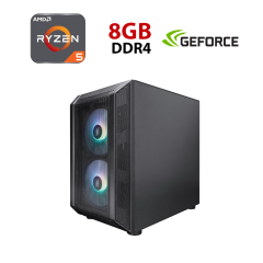 Новый игровой ПК Forsage 1stPlayer D3-BK-3F7-14 Tower / AMD Ryzen 5 5500 (6 (12) ядер по 3.6 - 4.2 GHz) / 8 GB DDR4 / 480 GB SSD / nVidia GeForce GTX 1060, 6 GB GDDR5, 192-bit