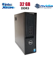 Рабочая станция Dell Precision T1700 Desktop / Intel Xeon E3-1231 v3 (4 (8) ядра по 3.4 - 3.8 GHz) (аналог i7-4770) / 32 GB DDR3 / 240 GB SSD / nVidia Quadro K1200, 4 GB GDDR5, 128-bit