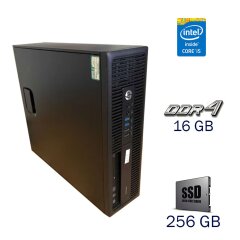 Системний блок HP ProDesk 600 G2 / Intel Core i5-6500 (4 ядра по 3.2 - 3.6 GHz) / 16 GB DDR4 / 256 GB SSD KingSpec / Intel HD Graphics 530 / 200W