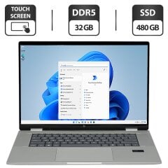 Ультрабук-трансформер HP Envy x360 L 2-in-1 16-ac0003ca / 16.1" (2880x1800) IPS Touch / Intel Core Ultra 7 155U (12 (14) ядер по 1.7 - 4.8 GHz) / 32 GB DDR5 / 480 GB SSD / Intel Graphics / WebCam