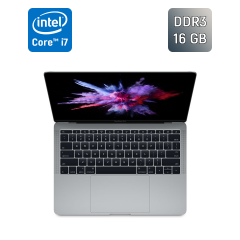 Ультрабук Apple A1708 MacBook Pro Mid 2017 / 13.3" (2560x1600) IPS / Intel Core i7-7567U (2 (4) ядра по 3.5 - 4.0 GHz) / 16 GB DDR3 / 500 GB SSD / Intel Iris Plus Graphics 650 / WebCam / Space Gray