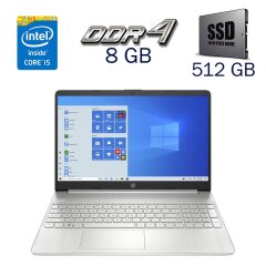 Ультрабук Б-класс HP 15-dy2152wm / 15.6" (1920x1080) IPS / Intel Core i5-1135G7 (4 (8) ядра по 2.4 - 4.2 GHz) / 8 GB DDR4 / 512 GB SSD / Intel Iris Xe Graphics / WebCam