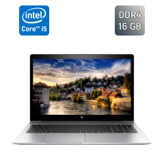 Ультрабук Б-класс HP EliteBook 850 G5 / 15.6" (1920x1080) IPS / Intel Core i5-8250U (4 (8) ядра по 1.6 - 3.4 GHz) / 16 GB DDR4 / 256 GB SSD / Intel HD Graphics 620 / TouchID / WebCam / HDMI