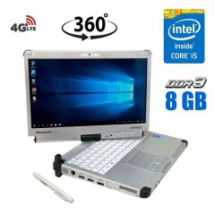 Защищенный ноутбук-трансформер Б-класс Panasonic CF-C2 / 12.5" (1366×768) IPS Touch / Intel Core i5-3427U (2 (4) ядра по 1.8 - 2.8 GHz) / 8 GB DDR3 / 180 GB SSD / Intel HD Graphics 4000 / 4G Modem / HDMI