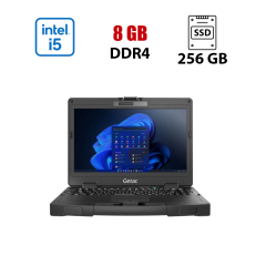 Захищений ноутбук Getac S410 / 14" (1920x1080) IPS / Intel Core i5-6300HQ (4 ядра по 2.3 - 3.2 GHz) / 8 GB DDR4 / 256 GB SSD / Intel HD Graphics 530 / WebCam