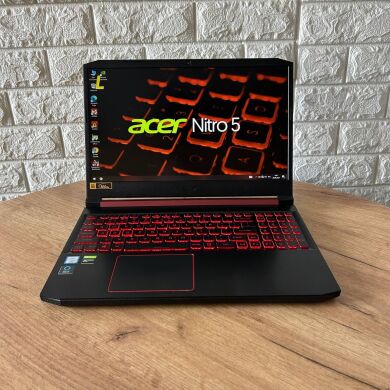 Ігровий ноутбук Acer Nitro 5 AN515-54 / 15.6" (1920x1080) IPS / Intel Core i5-9300H (4 (8) ядра по 2.4 - 4.1 GHz) / 16 GB DDR4 / 256 GB SSD / nVidia GeForce GTX 1650, 4 GB GDDR5, 128-bit / WebCam Ігровий ноутбук Acer Nitro 5 AN515-54 / 15.6" (1920x1080) IPS / Intel Core i5-9300H (4 (8) ядра по 2.4 - 4.1 GHz) / 16 GB DDR4 / 256 GB SSD / nVidia GeForce GTX 1650, 4 GB GDDR5, 128-bit / WebCam