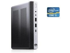 Неттоп Б-клас HP EliteDesk 800 G3 Desktop Mini USFF / Intel Core i5-6500 (4 ядра по 3.2 - 3.6 GHz) / 8 GB DDR4 / 128 GB SSD / Intel UHD Graphics 530