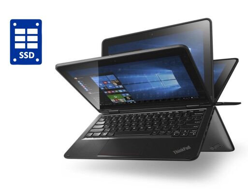 Нетбук-трансформер Lenovo ThinkPad Yoga 11e / 11.6" (1366x768) IPS Touch / Intel Celeron N2920 (4 ядра по 1.86 - 2.0 GHz) / 4 GB DDR3 / 192 GB SSD / Intel HD Graphics / WebCam / Win 10 Pro Нетбук-трансформер Lenovo ThinkPad Yoga 11e / 11.6" (1366x768) IPS Touch / Intel Celeron N2920 (4 ядра по 1.86 - 2.0 GHz) / 4 GB DDR3 / 192 GB SSD / Intel HD Graphics / WebCam / Win 10 Pro