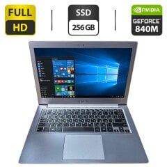 Ноутбук Asus ZenBook UX303L / 14" (1920x1080) TN / Intel Core i5-5200U (2 (4) ядра по 2.2 - 2.7 GHz) / 12 GB DDR3 / 256 GB SSD / nVidia GeForce 840M, 2 GB GDDR3, 64-bit / WebCam