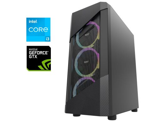 Игровой ПК DarkFlash Pollux Tower / Intel Core i3-12100F (4 (8) ядра по 3.3 - 4.3 GHz) / 16 GB DDR4 / 512 GB SSD M.2 / nVidia GeForce GTX 1070, 8 GB GDDR5, 256-bit / 600W