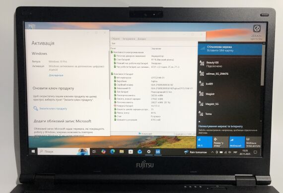 Ультрабук Б-клас Fujitsu LifeBook E548 / 14" (1920x1080) IPS / Intel Core i3-7130U (2 (4) ядра по 2.7 GHz) / 8 GB DDR4 / 256 GB SSD / Intel HD Graphics 620 / WebCam / Win 10 Pro