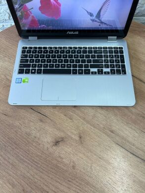Ігровий ноутбук Asus VivoBook Flip R518UQ / 15.6" (1920x1080) IPS Touch / Intel Core i7-7500U (2 (4) ядра по 2.7 - 3.5 GHz) / 12 GB DDR4 / 128 GB SSD M.2 / nVidia GeForce 940MX, 2 GB GDDR5, 64-bit / WebCam