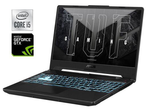 Игровой ноутбук Asus TUF Gaming F15 FX506LI / 15.6" (1920x1080) IPS / Intel Core i5-10300H (4 (8) ядра по 2.5 - 4.5 GHz) / 16 GB DDR4 / 256 GB SSD NVMe / nVidia GeForce GTX 1650 Ti, 4 GB GDDR6, 128-bit / WebCam