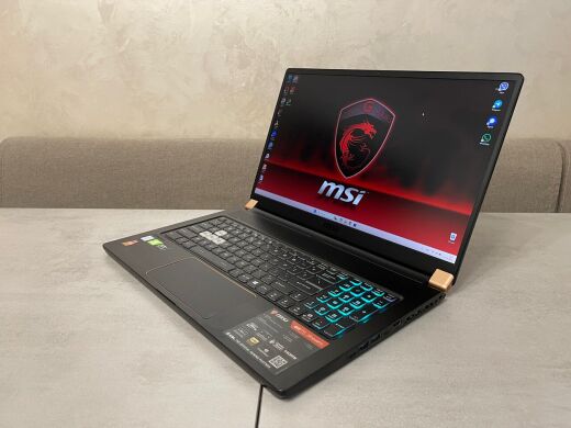 Ігровий ноутбук MSI GS75 Stealth 9SF-243US / 17.3" (1920x1080) IPS / Intel Core i7-9750H (6 (12) ядер по 2.6 - 4.5 GHz) / 16 GB DDR4 / 1000 GB SSD M.2 / nVidia GeForce RTX 2070, 8 GB GDDR6, 256-bit / WebCam Ігровий ноутбук MSI GS75 Stealth 9SF-243US / 17.3" (1920x1080) IPS / Intel Core i7-9750H (6 (12) ядер по 2.6 - 4.5 GHz) / 16 GB DDR4 / 1000 GB SSD M.2 / nVidia GeForce RTX 2070, 8 GB GDDR6, 256-bit / WebCam