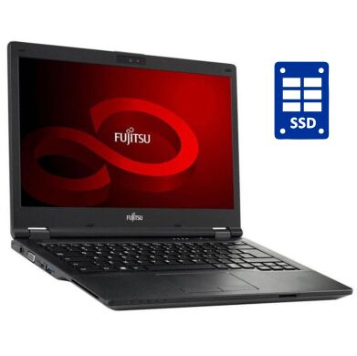 Ультрабук Б-клас Fujitsu LifeBook E548 / 14" (1920x1080) IPS / Intel Core i3-7130U (2 (4) ядра по 2.7 GHz) / 8 GB DDR4 / 256 GB SSD / Intel HD Graphics 620 / WebCam / Win 10 Pro