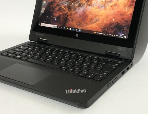 Нетбук-трансформер Lenovo ThinkPad Yoga 11e / 11.6" (1366x768) IPS Touch / Intel Celeron N2920 (4 ядра по 1.86 - 2.0 GHz) / 4 GB DDR3 / 192 GB SSD / Intel HD Graphics / WebCam / Win 10 Pro Нетбук-трансформер Lenovo ThinkPad Yoga 11e / 11.6" (1366x768) IPS Touch / Intel Celeron N2920 (4 ядра по 1.86 - 2.0 GHz) / 4 GB DDR3 / 192 GB SSD / Intel HD Graphics / WebCam / Win 10 Pro